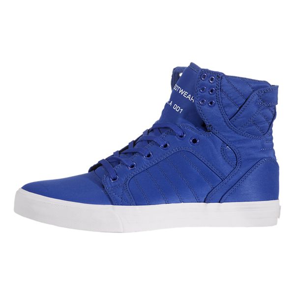 Supra Mens SkyTop High Top Shoes - Blue | Canada I3053-9I86